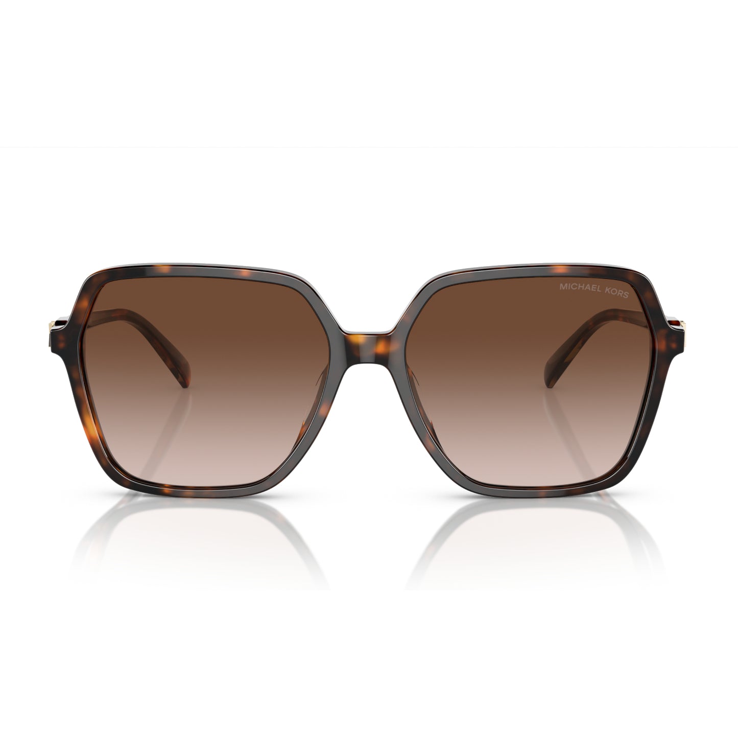 Michael Kors Jasper Women's MK2196U Square Gradient Sunglasses - Dark Tortoise/Brown Gradient
