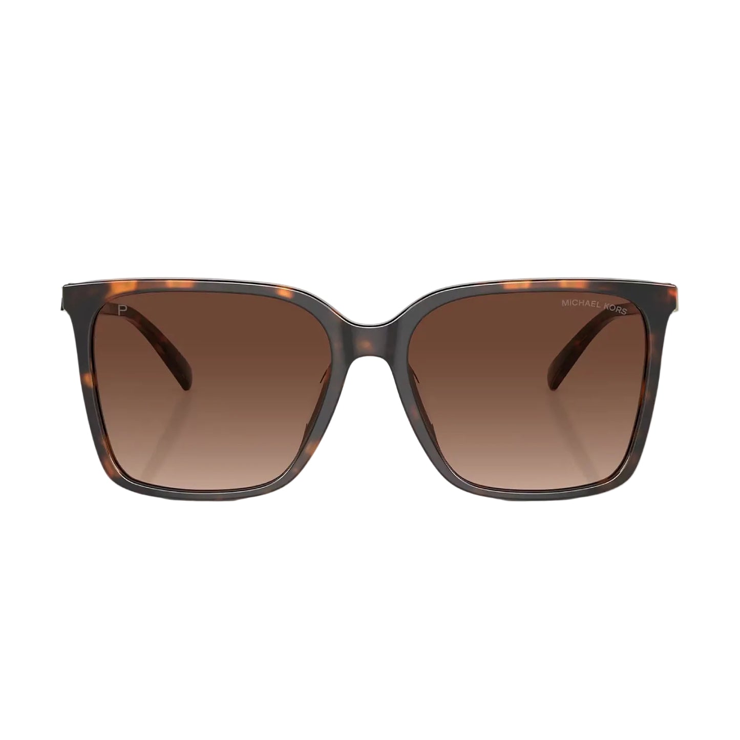 Michael Kors Canberra Women's MK2197U Square Gradient Sunglasses - Dark Tortoise/Brown Gradient Polar