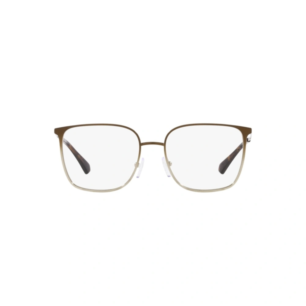 Gafas de sol cuadradas Michael Kors para mujer, con degradado dorado claro y visón