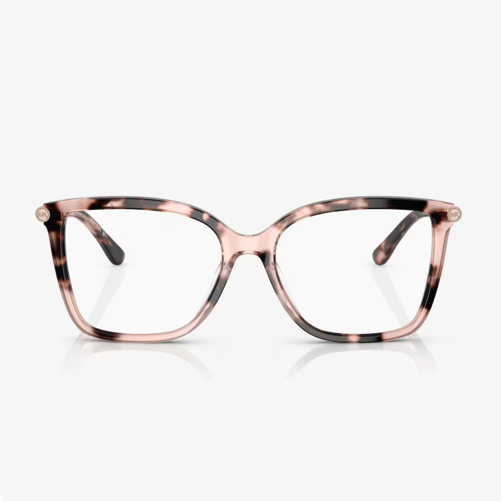 Anteojos cuadrados Michael Kors Shenandoah para mujer, color carey rosa