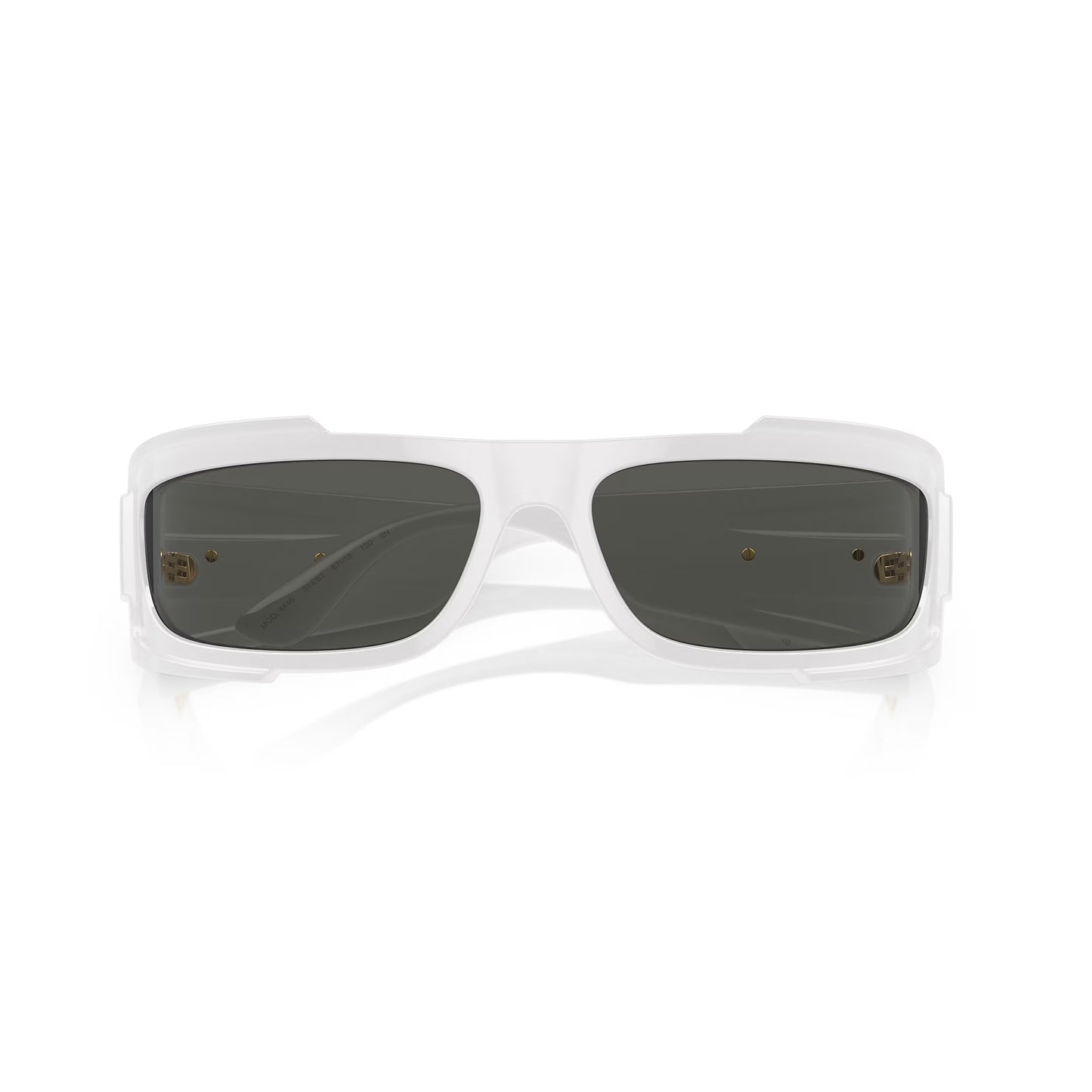 Versace Men's VE4446 Rectangle Solid Color Sunglasses