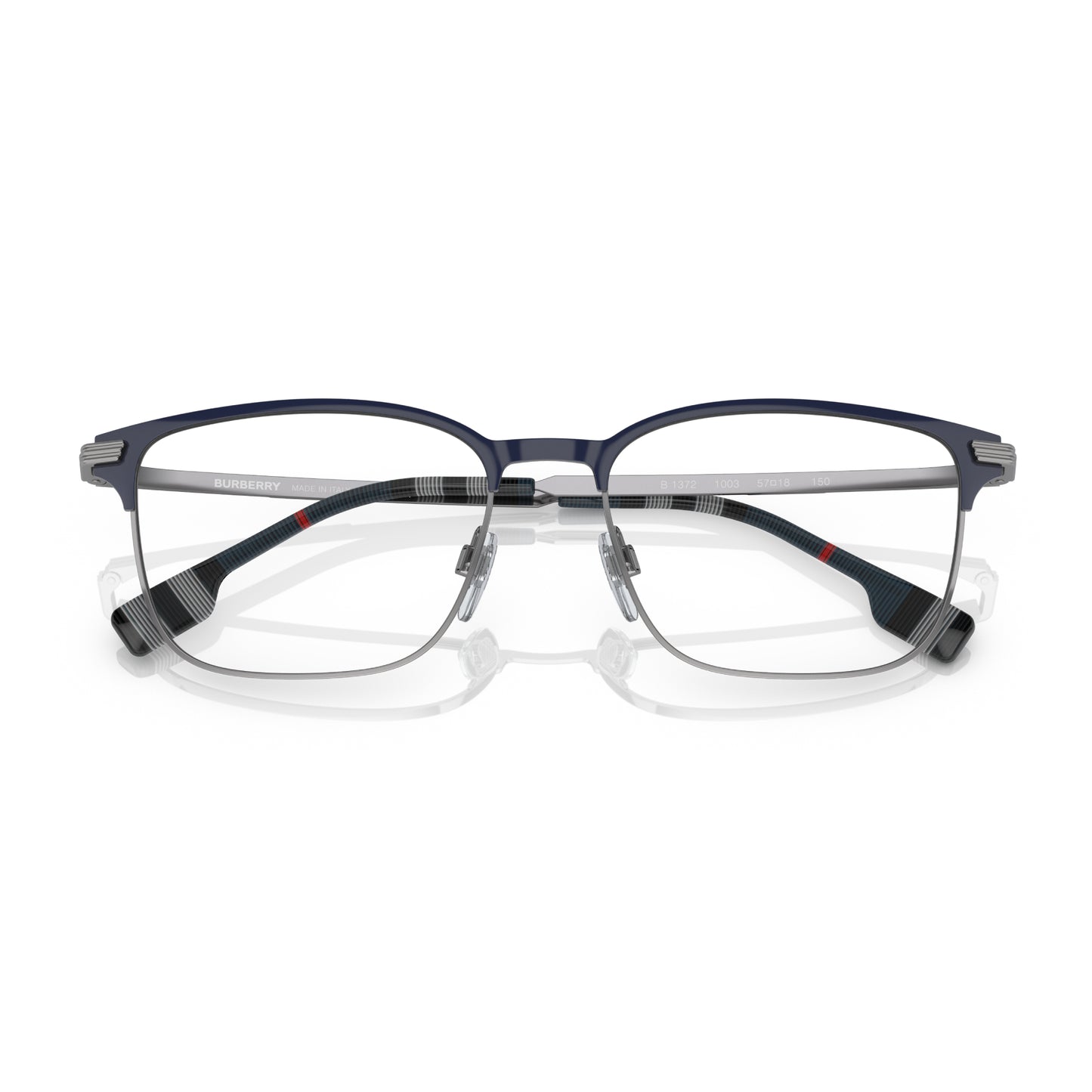 Gafas de sol rectangulares Burberry Malcolm para hombre, color azul