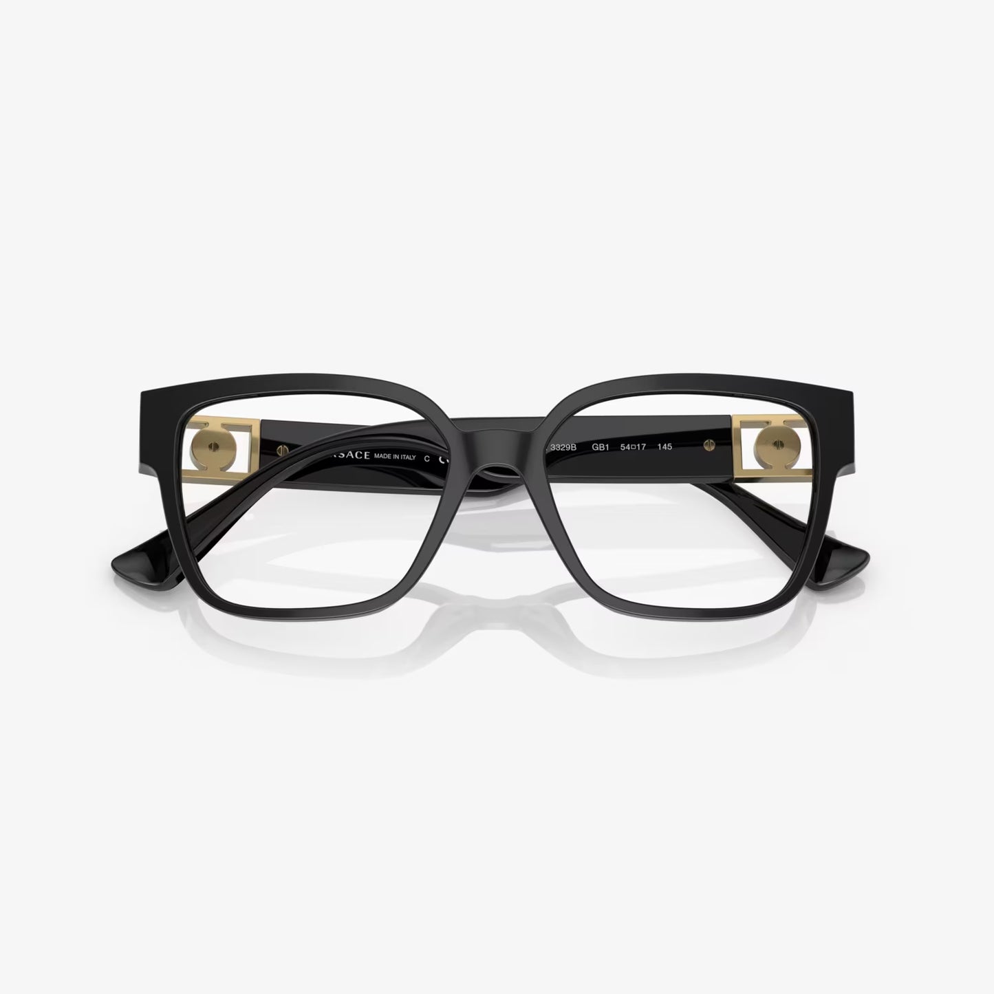 Versace Women's Square Eyeglasses, Black