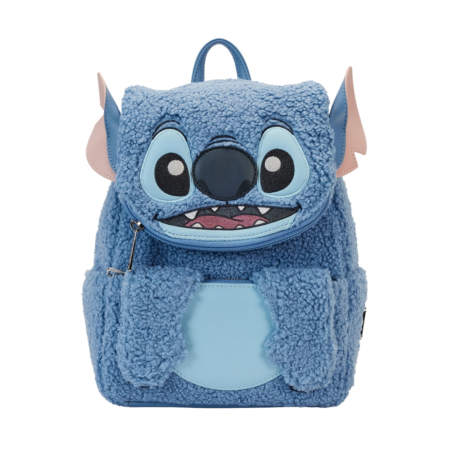 Loungefly Disney Stitch Plush Sherpa Cosplay Mini Backpack