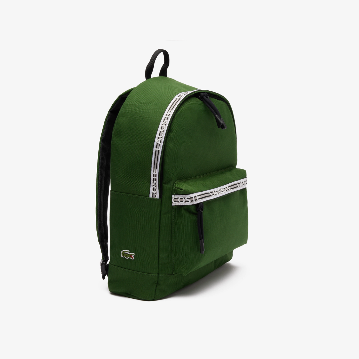 Lacoste Neocroc Backpack with Zipped Logo Straps - Vert Noir Blanc (Green)