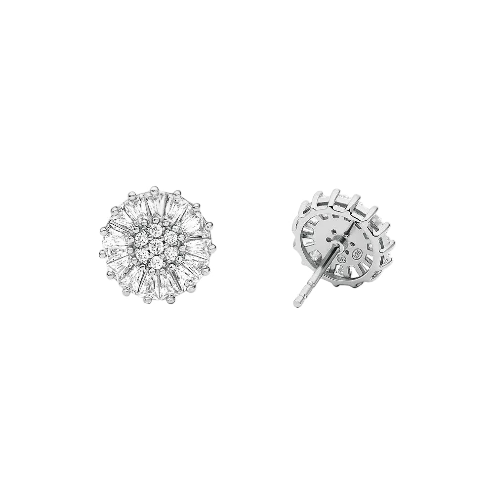 Michael Kors Women's Cubic Zirconia Stud Earrings in Sterling Silver
