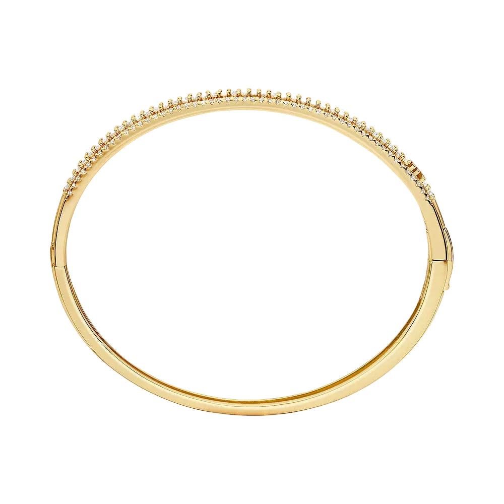 Pulsera de mujer Michael Kors con circonita cúbica cónica en forma de baguette y pavé en plata de ley