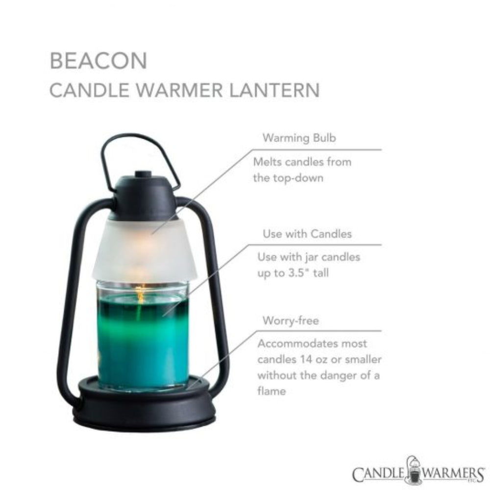 Candle Warmers 6.4" Beacon Lantern - Black