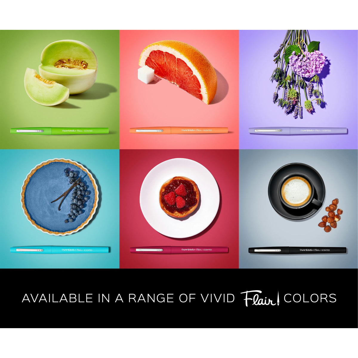 Rotuladores Paper Mate de punta mediana Flair de 0,7 mm: brunch dominical con aroma