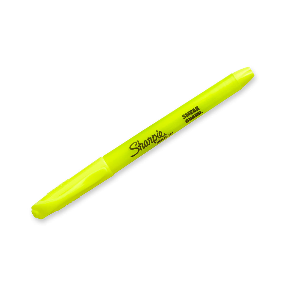Marcadores de bolsillo con punta biselada Sharpie (juego de 2) - Amarillo
