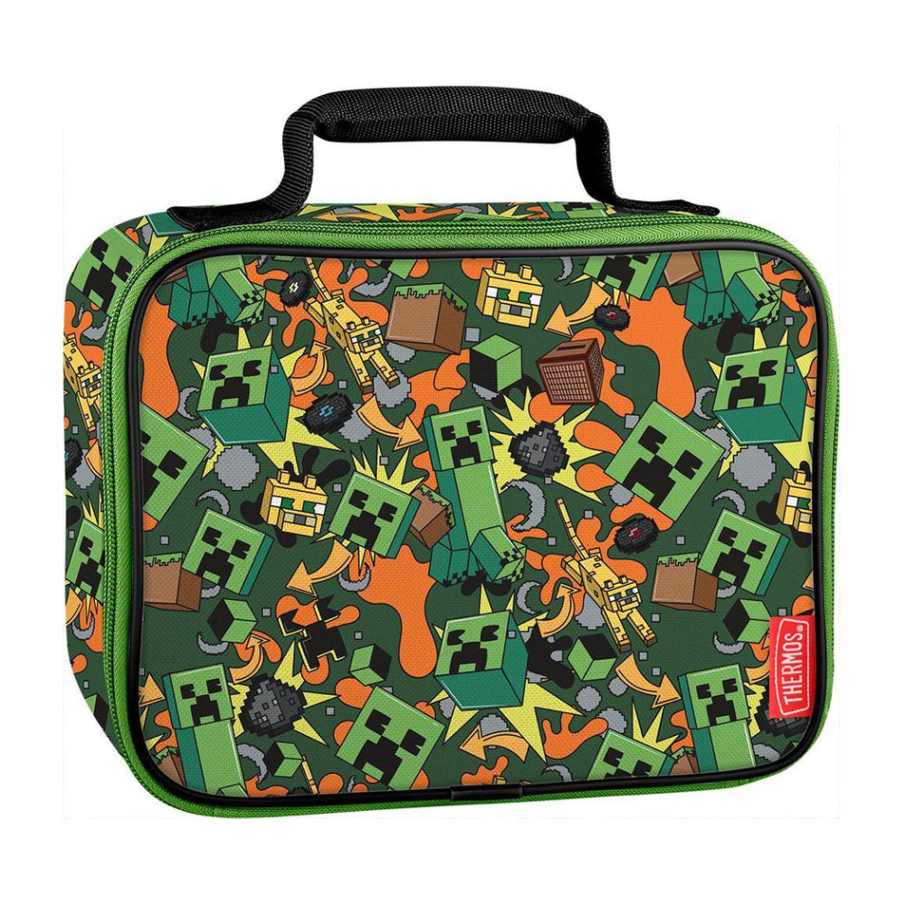 Thermos Minecraft Soft Lunch Box - Green