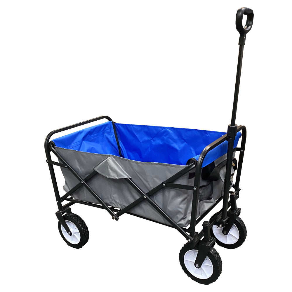 The Outdoor Institute Collapsible Folding Wagon Cart - Blue/Gray