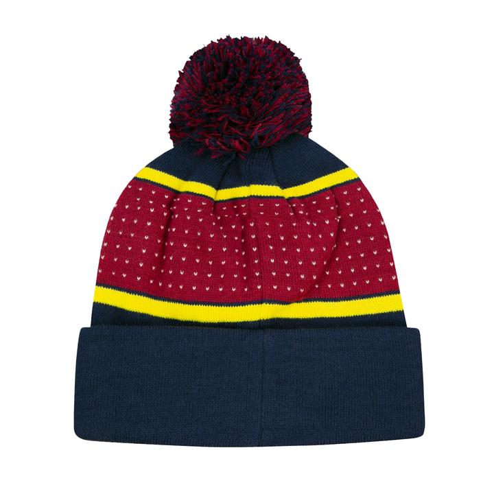 Icon Sports FC Barcelona Adult Pegged Pom Beanie - Curacao