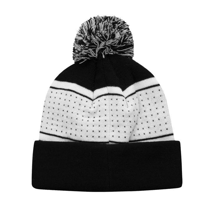 Icon Sports Juventus Adult Pegged Pom Beanie - Curacao