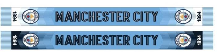 Bufanda reversible con flecos del Manchester City de Icon Sports