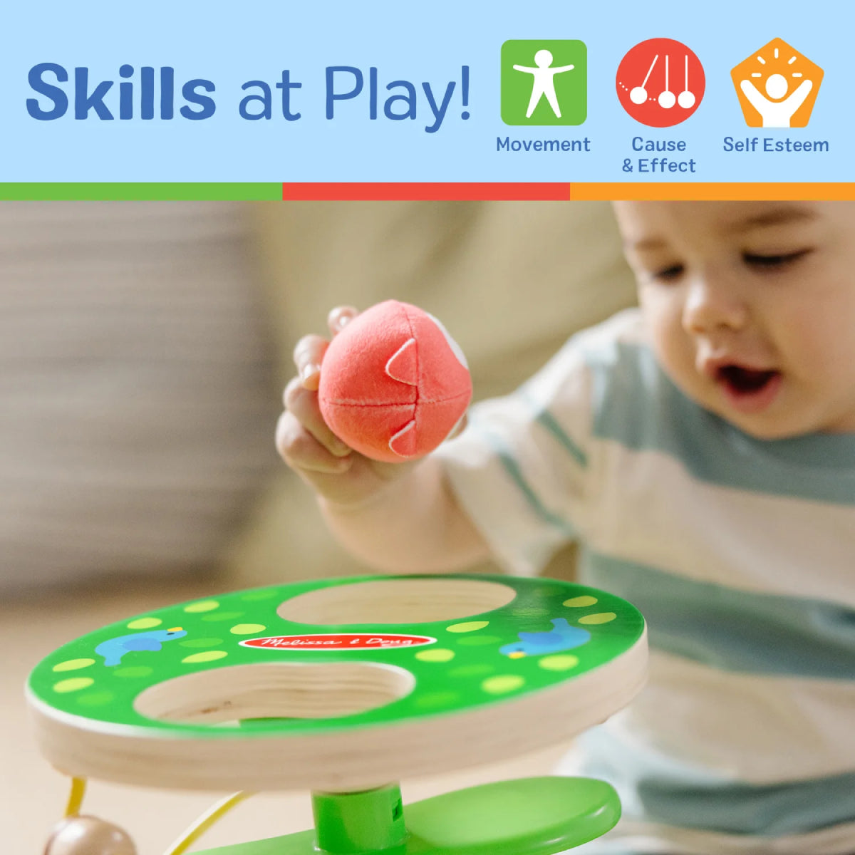 Melissa and Doug Rollables Treehouse Twirl (3 Pieces)