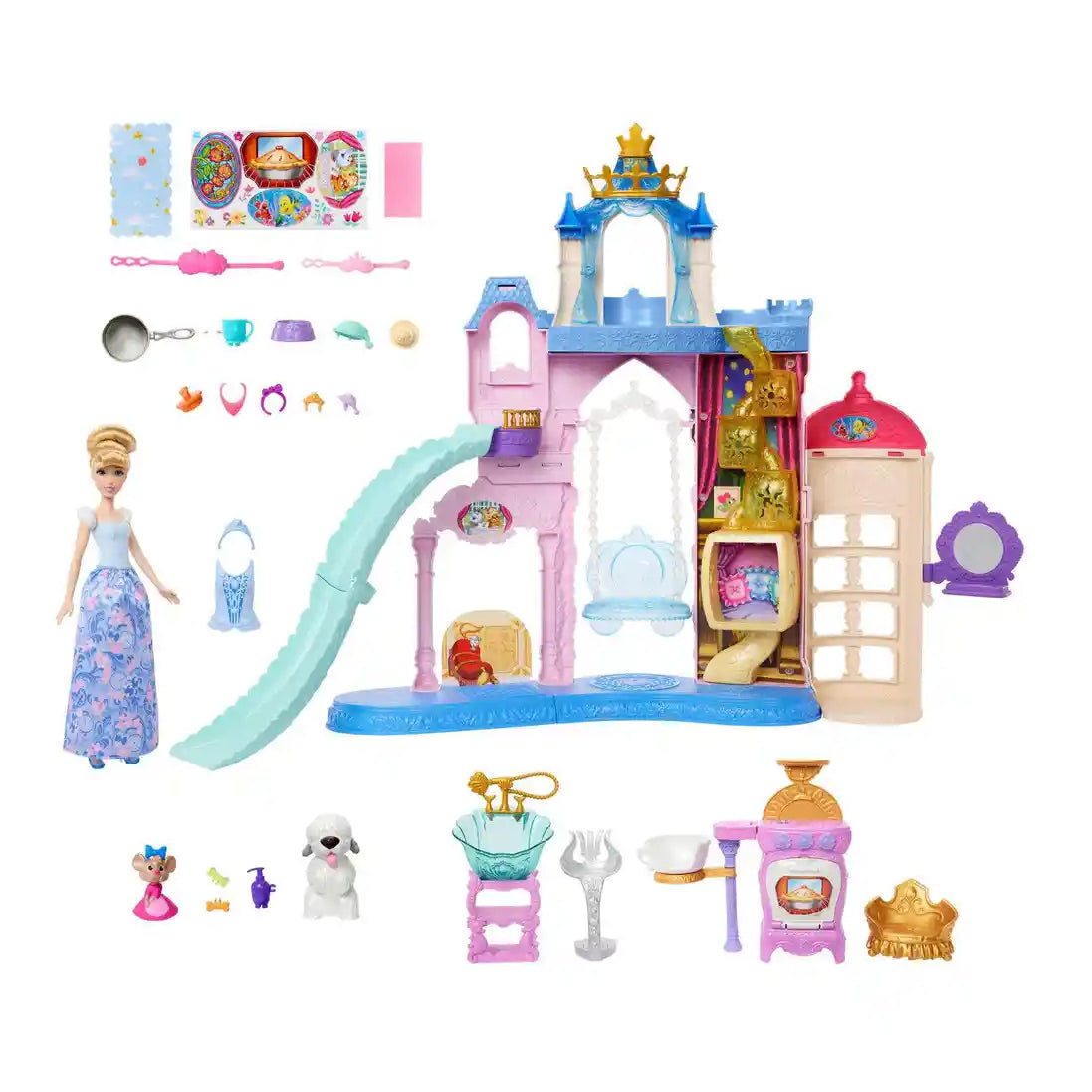 Disney Princess Palace of Animals Playset with Doll