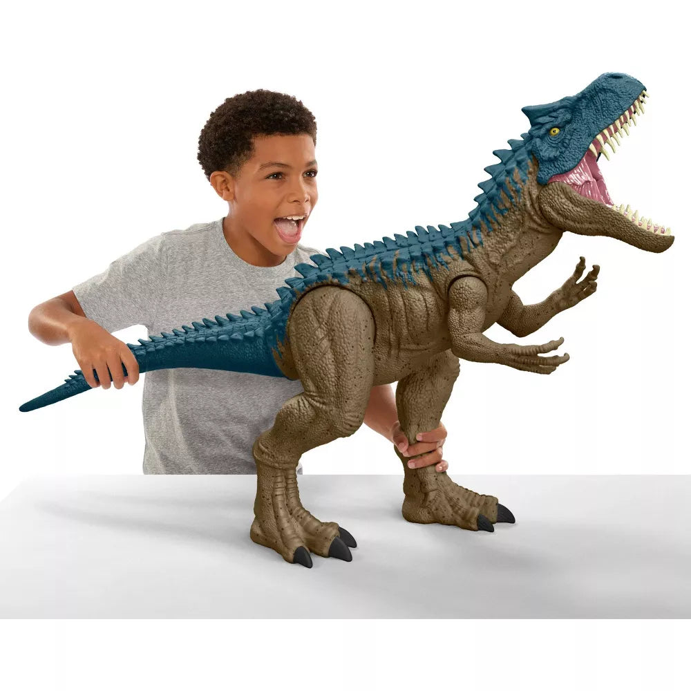 Jurassic World Super Colossal Allosaurus Dinosaur Action Figure - Brown/Blue