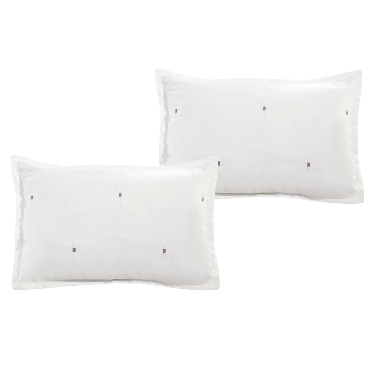 ESCA Kriti King Size Comforter Set (7- Pieces) - White