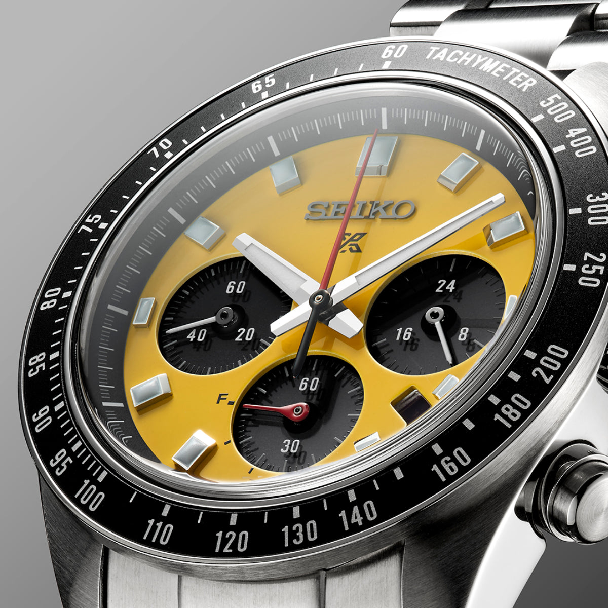 Seiko Prospex Men™ 41.4mm Silver-Tone Bracelet Watch - Yellow Dial