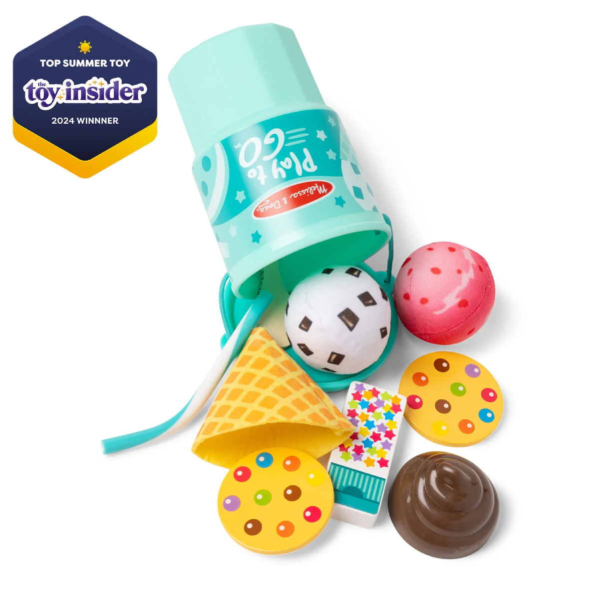 Melissa and Doug Play to Go Ice Cream Play Set (11 Pieces)