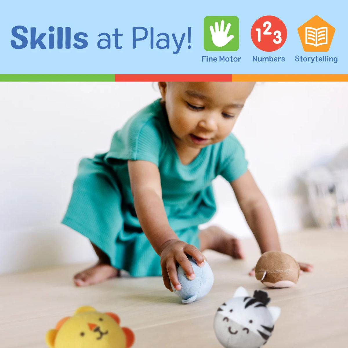 Melissa and Doug Rollables Safari Friends (4 Pieces)