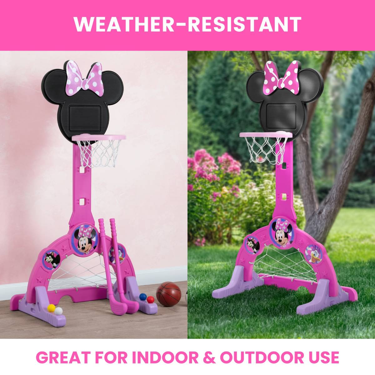 Delta Children Minnie Mouse 4-in-1 Sport Center Toy - Pink