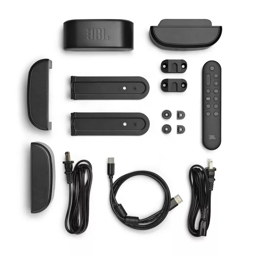 JBL 1000 Mk2 7.1.4 Channel Soundbar System with Detachable Surround Speaker - Black