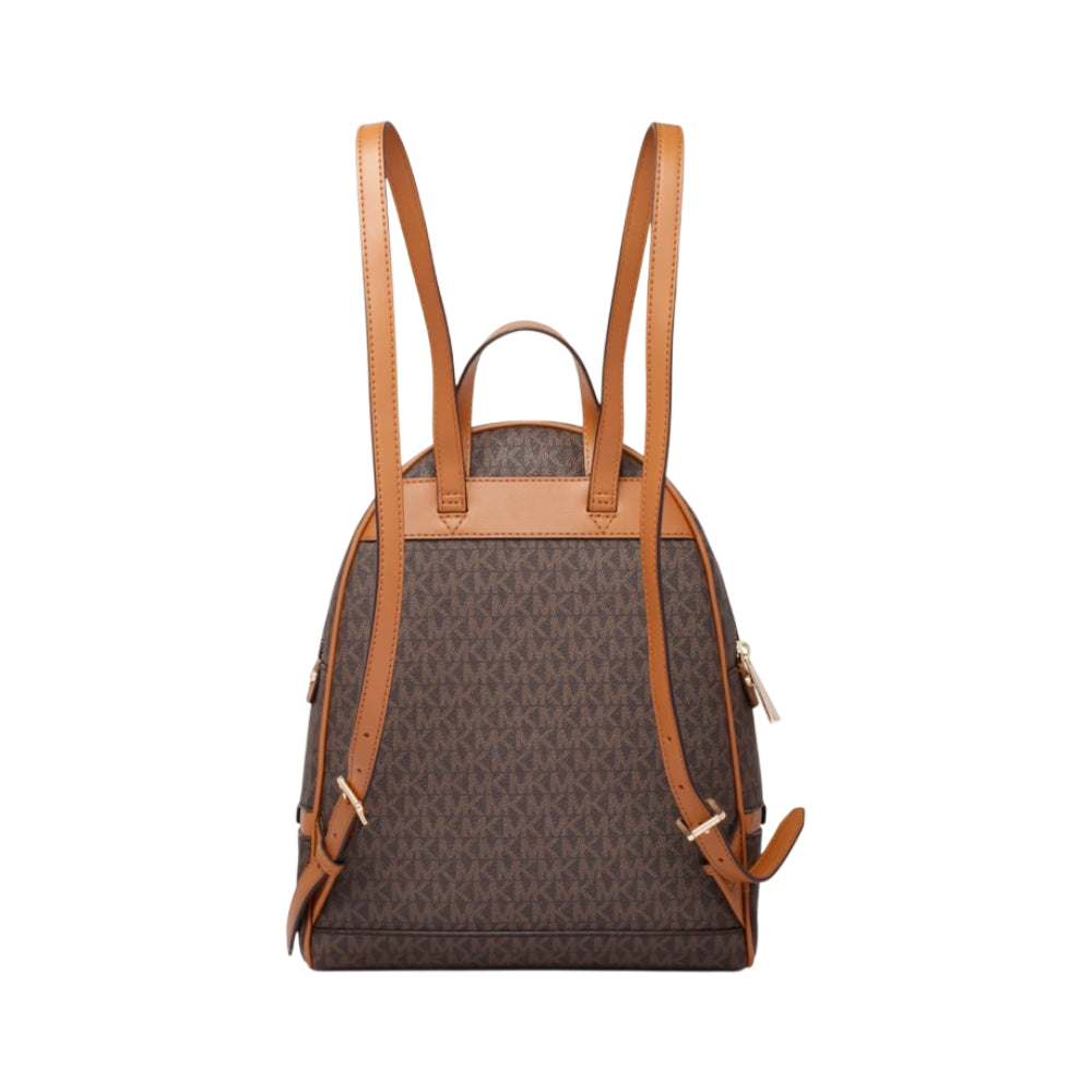 Michael Kors Rhea Medium Signature Logo Backpack - Brown