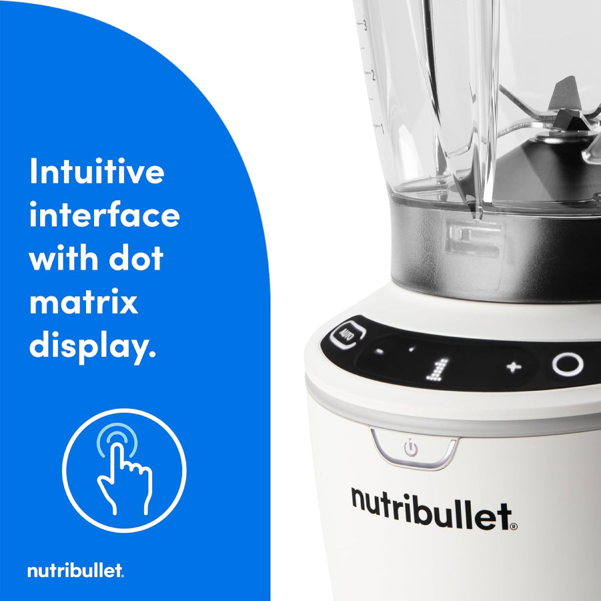 Nutribullet NBF50700AW Smart Sense Blender Set - Matte White