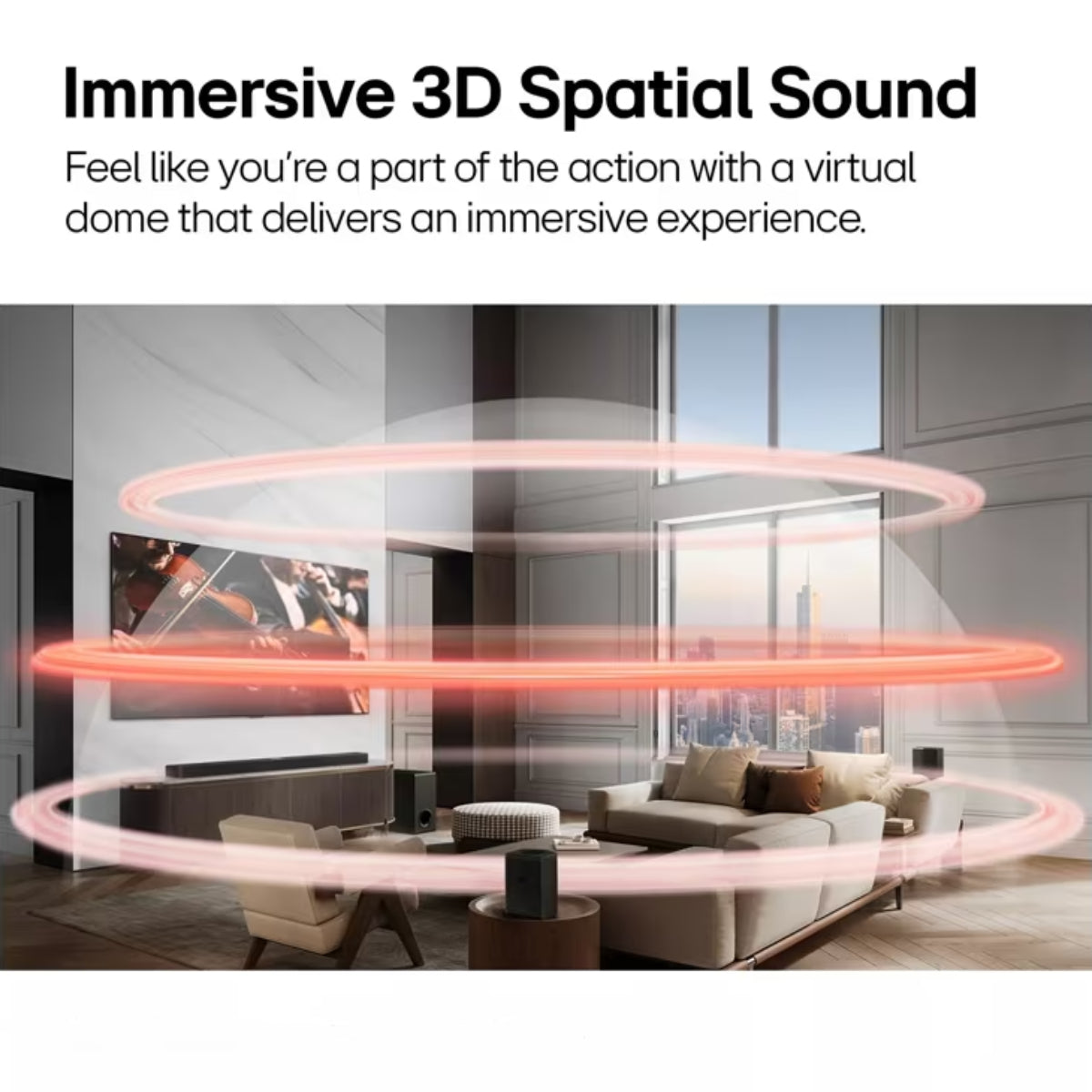 LG S70TY 3.1.1 Channel Soundbar System for TV with Dolby Atmos - Black