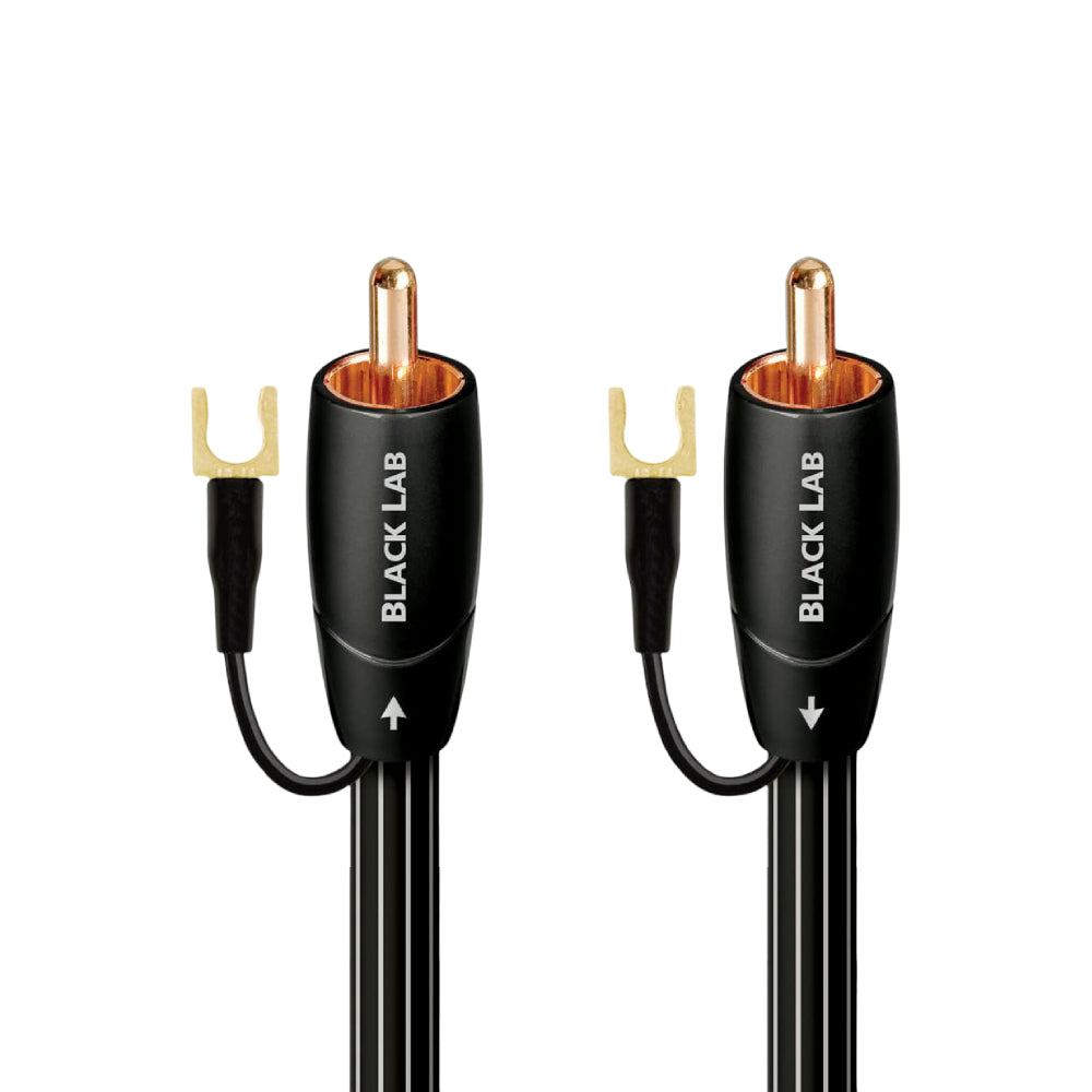 Cable para subwoofer AudioQuest BLAB05 de 16 pies con conector RCA macho a conector RCA macho, color negro