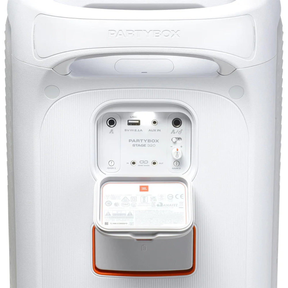 JBL PartyBox Stage 320 Portable Bluetooth Party Speaker - White