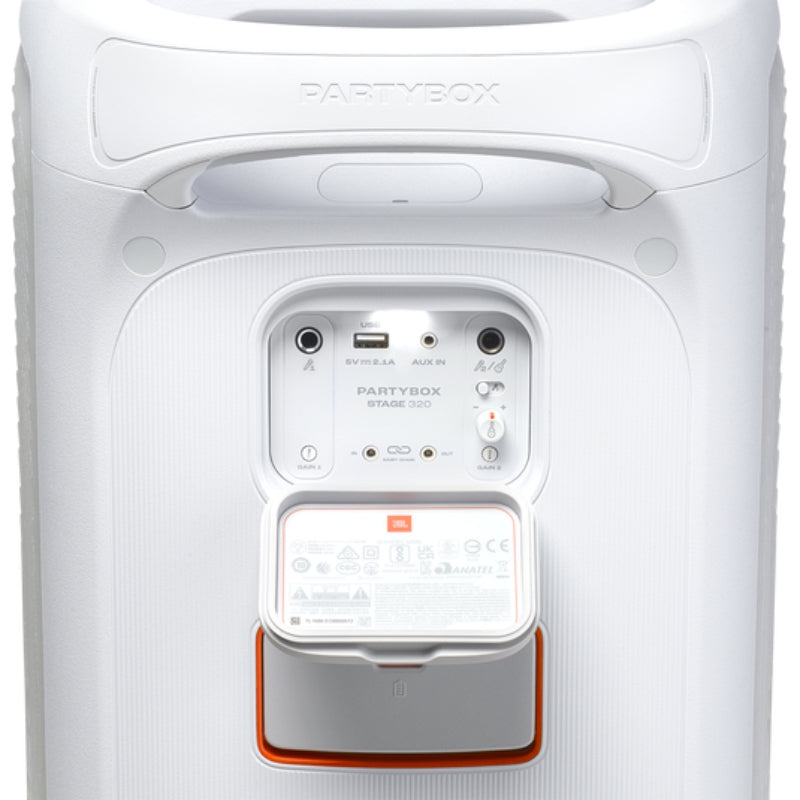 JBL PartyBox Stage 320 Portable Bluetooth Party Speaker - White