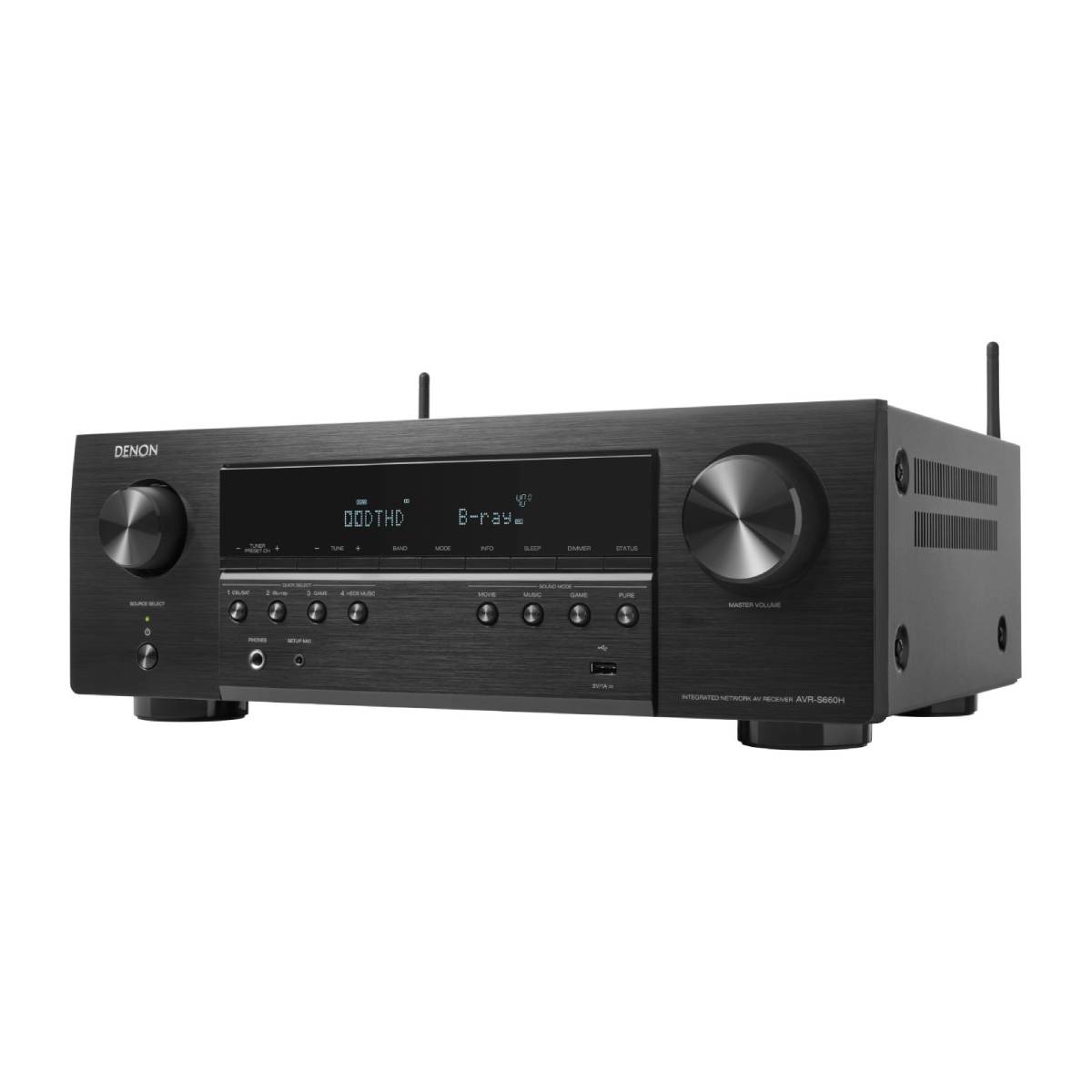 Denon AVR-S660H 5.2 Channel AV Receiver - Black