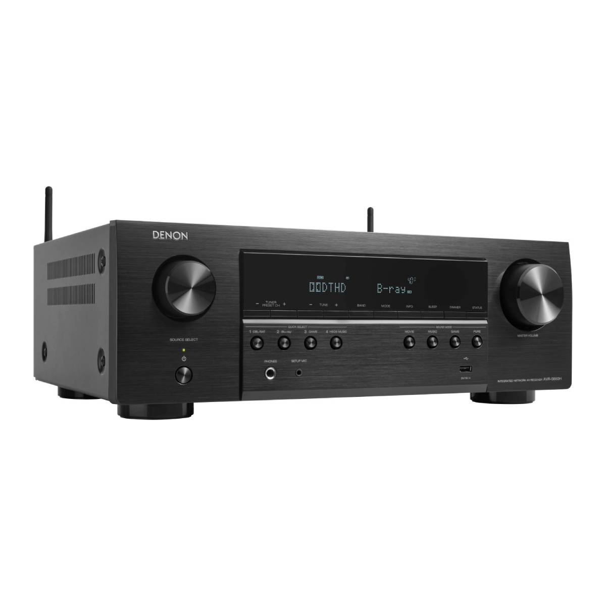 Denon AVR-S660H 5.2 Channel AV Receiver - Black