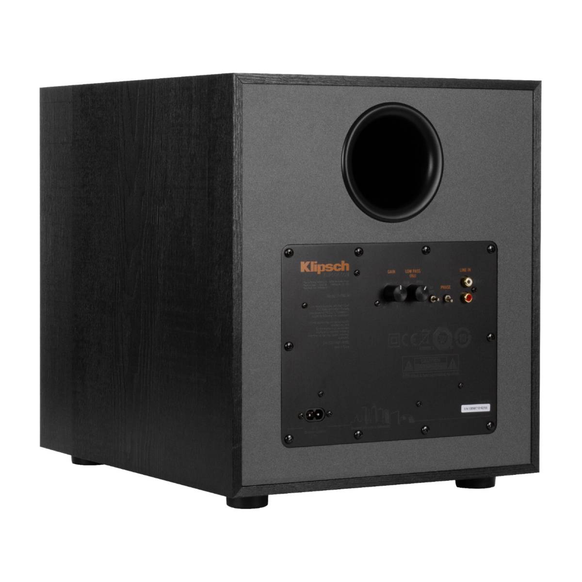 Subwoofer activo de 10" y 150 W de la serie Reference de Klipsch, color negro