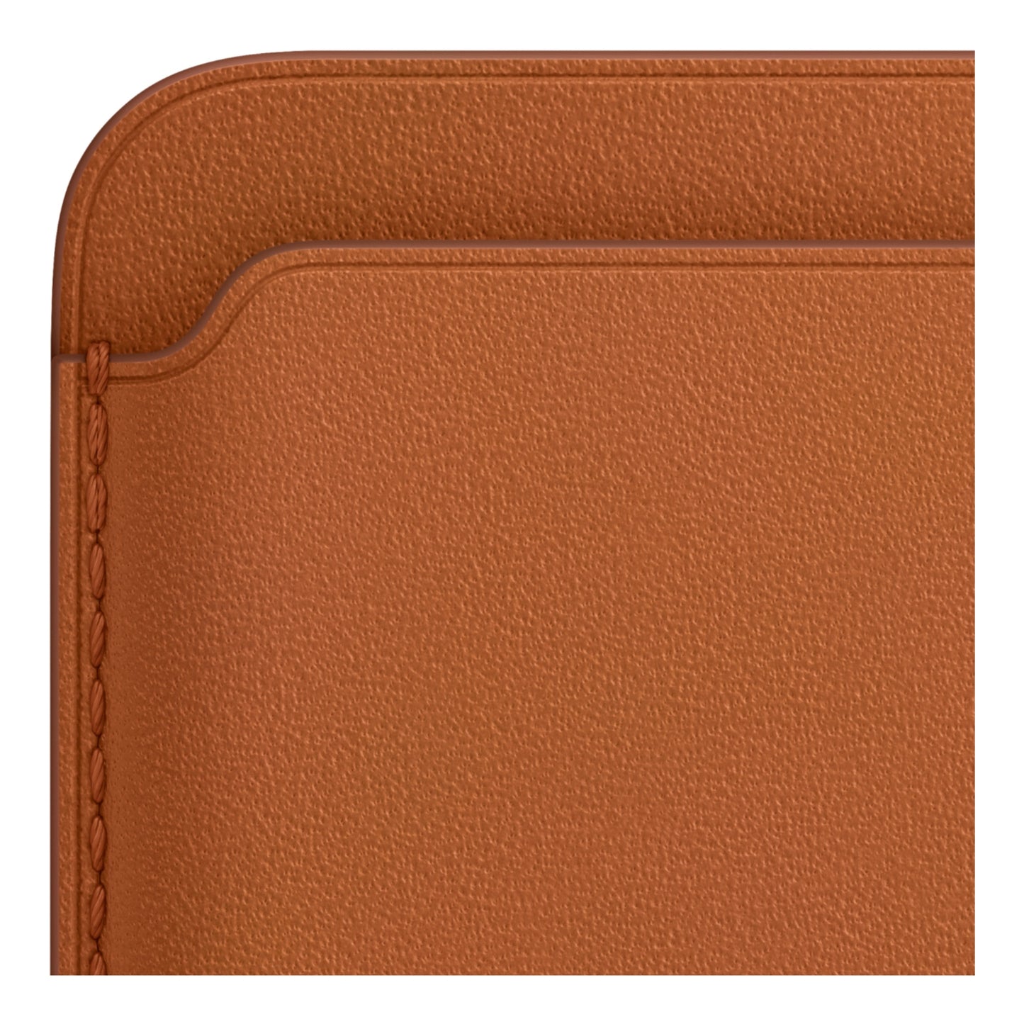 Apple MagSafe Leather Wallet for iPhone 12 Series, Saddle Brown
