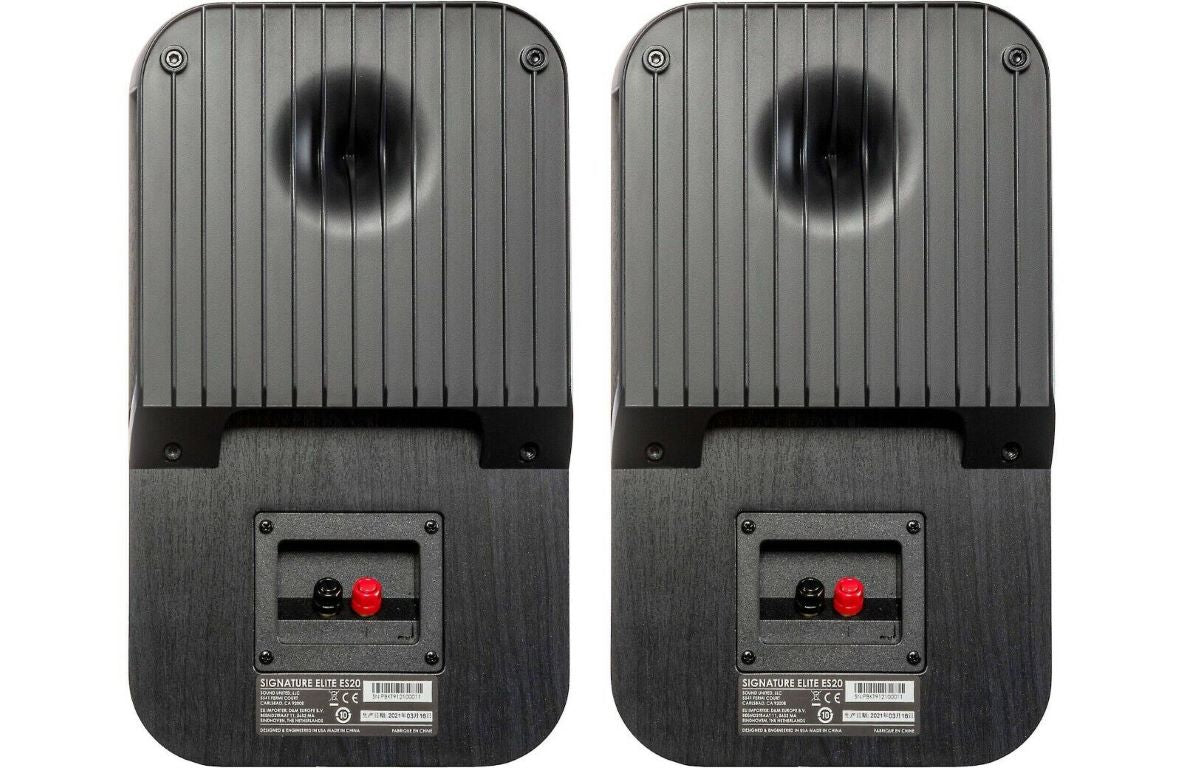 Polk Audio Signature Elite ES20 Bookshelf Speaker with High Resolution Audio (Set of 2) - Black