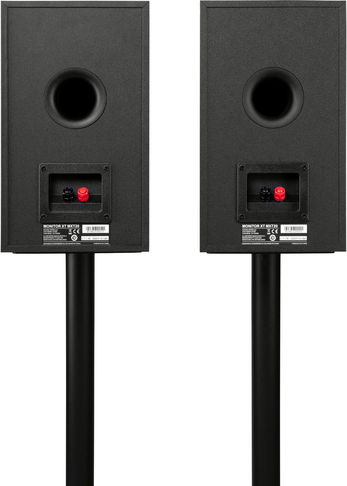 Polk Monitor XT20 High - Resolution Bookshelf Speakers - Midnight Black (Set of 2)