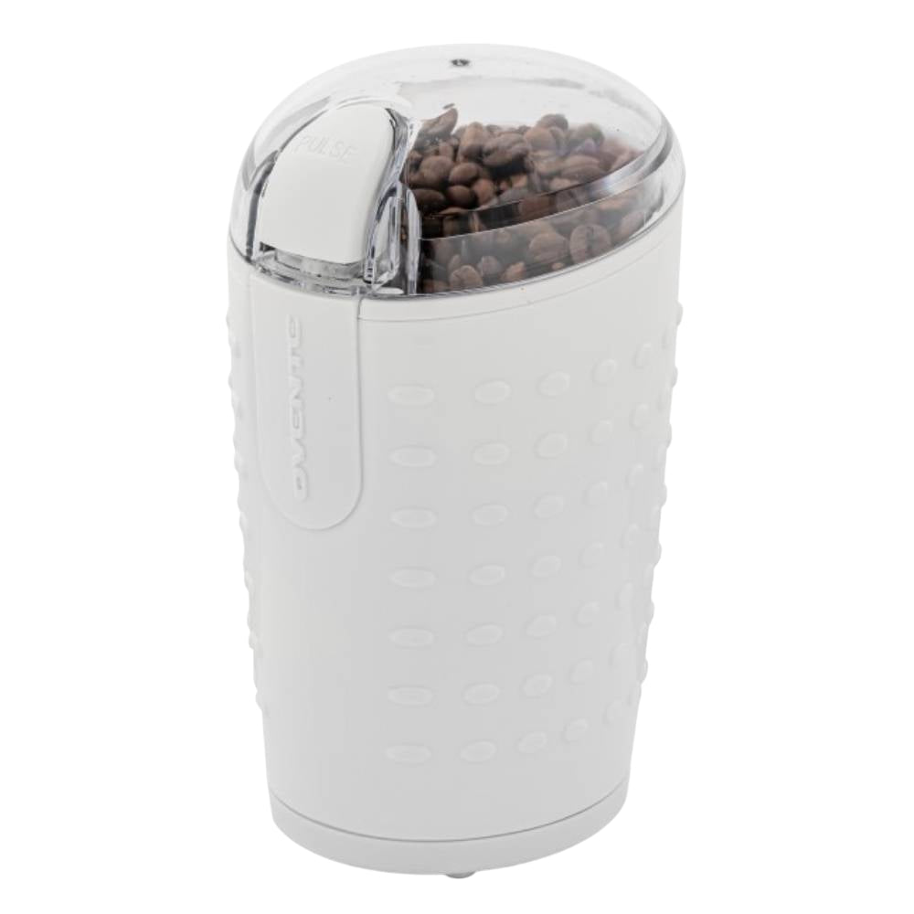 Ovente CG225W One-Touch Electric Coffee Grinder - White