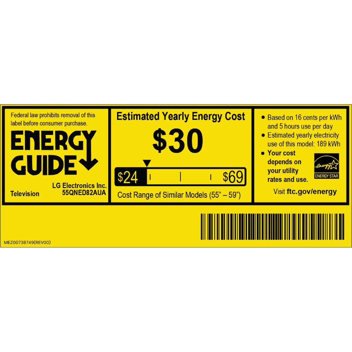 LG Class QNED82A UHD 4K AI Smart WebOS TV