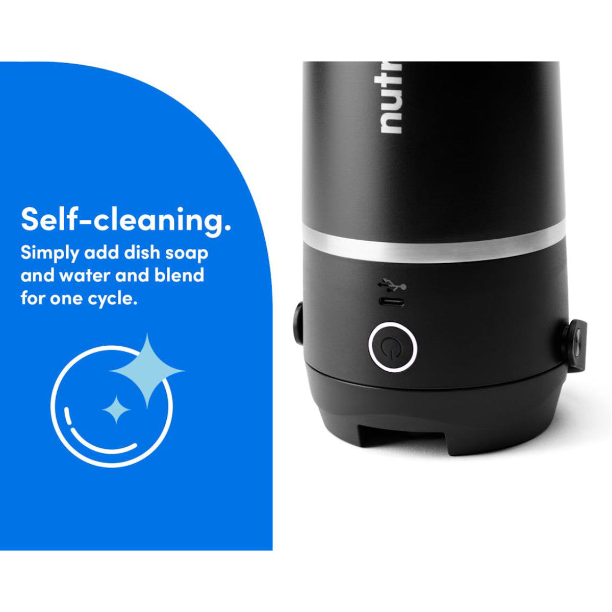 Nutribullet NBPB50350AK Flip Insulated Portable Blender - Black