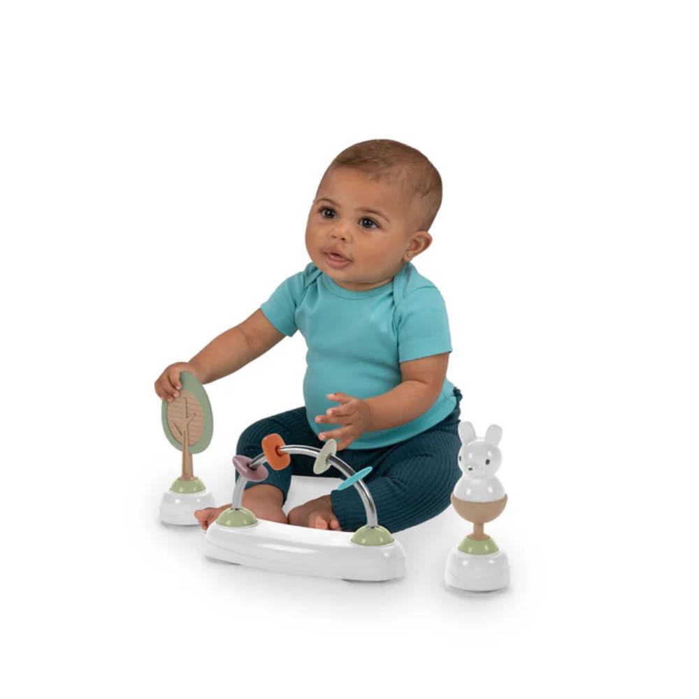 Ingenuity 3-in-1 Step & Sprout Baby Activity Walker - White