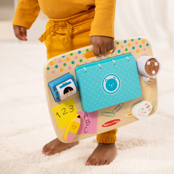 Melissa and Doug Wooden Work and Play Desktop Activity Board Set