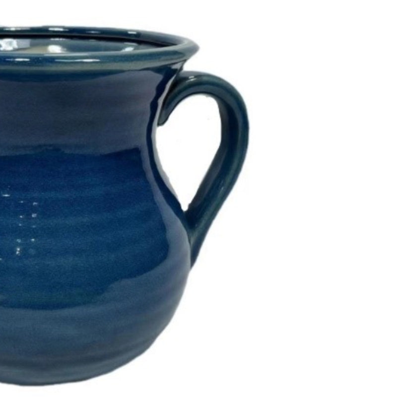 Three Hands 8" Pitcher with Flared Spout - Deep Blue