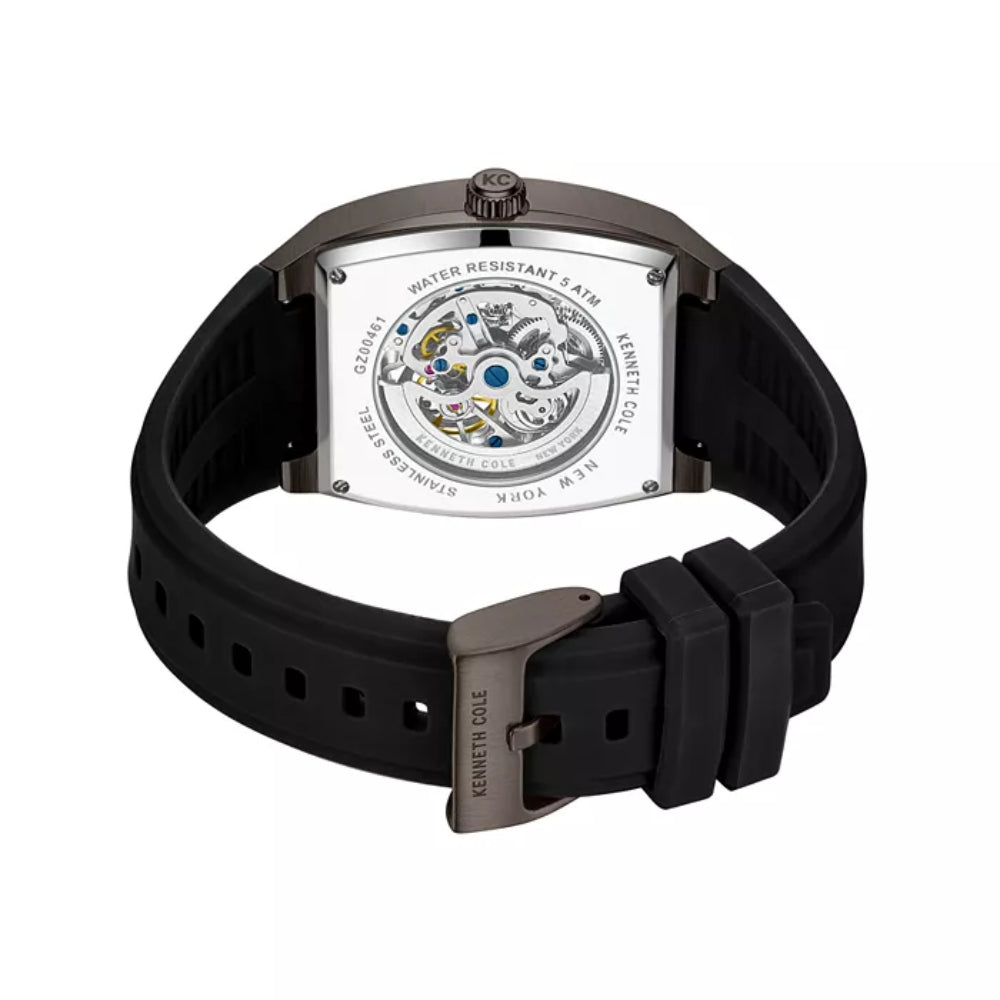 Kenneth Cole New York Men's 40mm Black Strap Watch - Gunmetal Dial