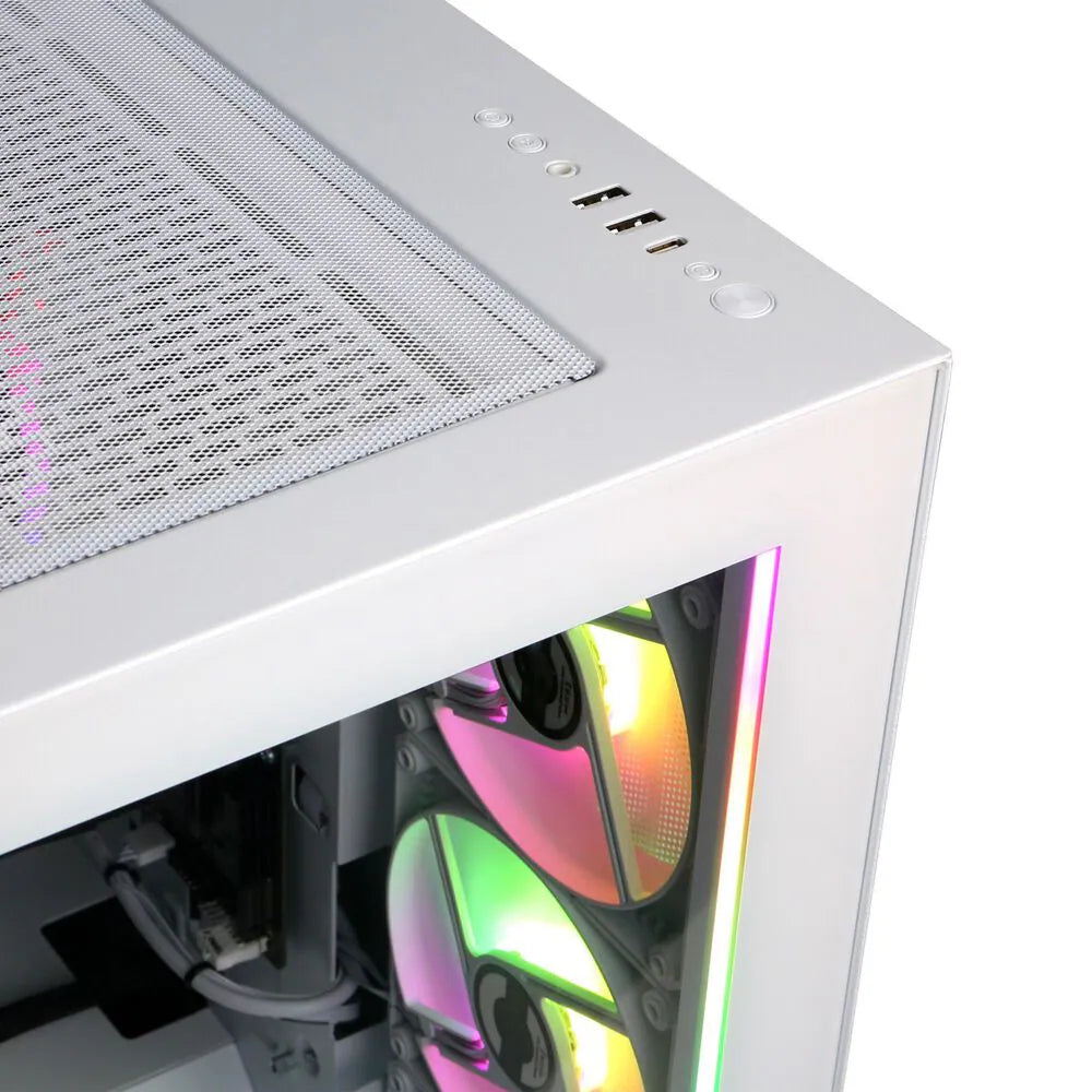 CyberPowerPC GXI11240CP16 Gamer Xtreme Desktop Computer - Intel Core i5-14400F with 16GB Memory and 2TB SSD - White