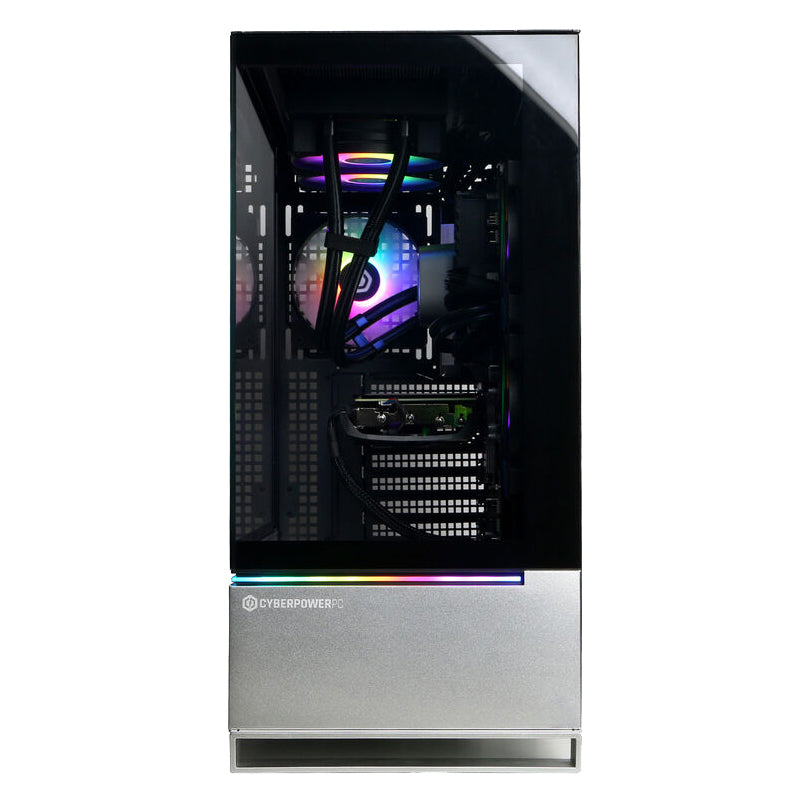 CyberPowerPC SLCAI6800CPG Supreme Liquid Cool Gaming Desktop Computer - AMD Ryzen 7 8700F with 32GB Memory - 2TB SSD - Black