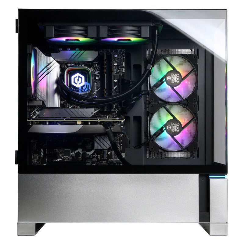 CyberPowerPC SLCAI6800CPG Supreme Liquid Cool Gaming Desktop Computer - AMD Ryzen 7 8700F with 32GB Memory - 2TB SSD - Black